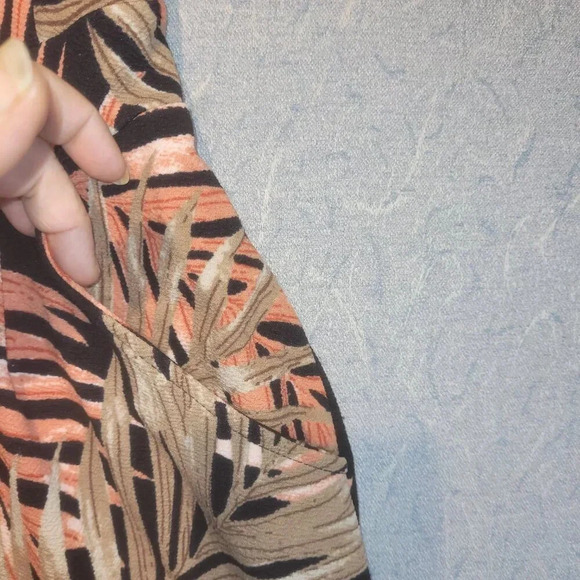 Eclipse Jungle Fauna Black & Orange Jumpsuit Size Small - Picture 5 of 10